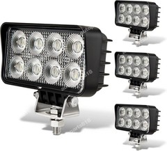 2X LED tractor work light truck floodlight, waterproof 4-inch 24W 2700LMS