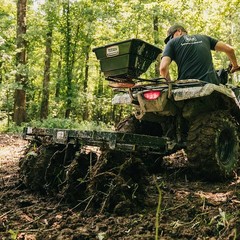 Titan Attachments 4 FT Tow-Behind Notched Disc Harrow Plow Attachment, 2″ Hitch