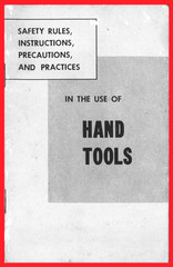 IH Hand Tools Safety Rules, Instructions, Precautions & Practices Pocket Booklet