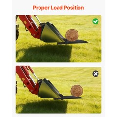 Uimoso 68.5″ Clamp-On Bucket Forks for Debris,4560lb Capacity, Heavy-Duty Design