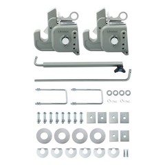 Gray Easy Change Quick Hitch w/Stabilizer Bar for Category 2 Tractors/Implement