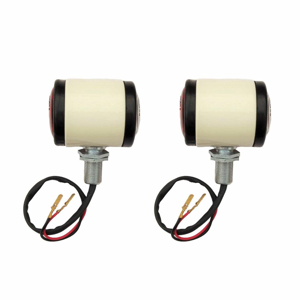 Pair Ivory David Brown Ford Tractor Butler Side Maker Light 8N 2N 9N 600 800 NAA