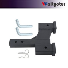 Matte Black Trailer Hitch Extender 2in Receiver 2 6in Rise Drop 10000lbs