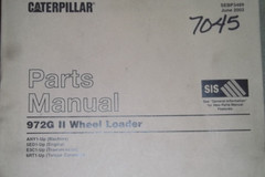 CAT CATERPILLAR 972G II WHEEL LOADER PARTS MANUAL BOOK S/N ANY00001-UP SEBP3489