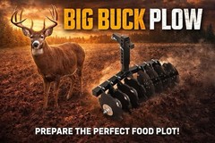 Big Buck Heavy Duty 8 Disc Wildlife Food Plot Plow 32” ATV UTV