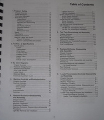 ASV RC-100 RUBBER TRACK LOADER SERVICE SHOP REPAIR MANUAL BOOK
