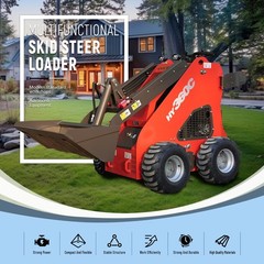 HUAYEE FREE SHIPPING New Mini Skid Steer Loader 13.5hp B&S Gas EPA Engine