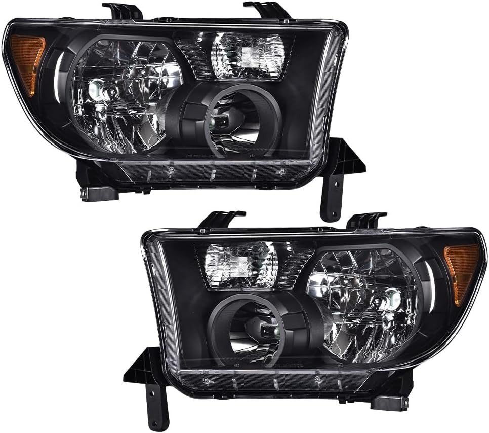 Headlights Assembly Fit Toyota Tundra 2007-2013/Sequoia 2008-2017