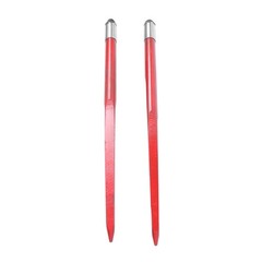 43″ 3000 lbs 2pcs Hay Bale Spear Capacity Spike Fork Fits For Tractors Loaders