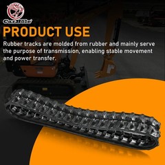 180*72mm Rubber Tracks Attachment For Mini Excavator AGT Kubota Cat HI Yanmar