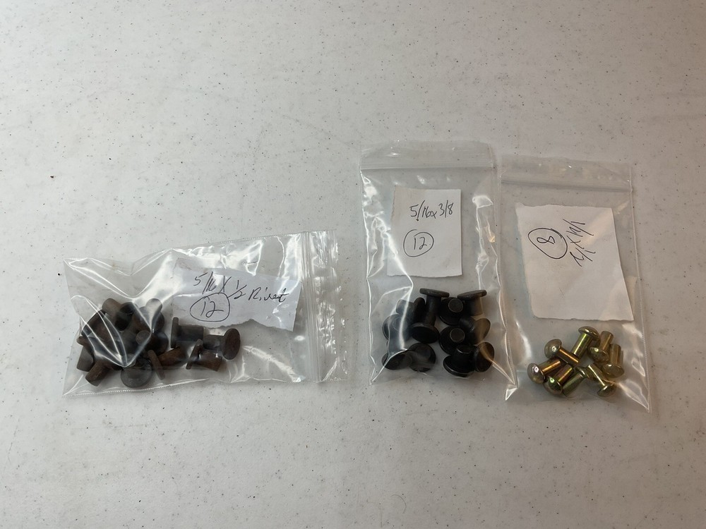 Lot Of Rivets For John Deere 5/16 X 1/2 (12), 5/16 X 3/8 (12) , 1/4 X 1/2 (8)