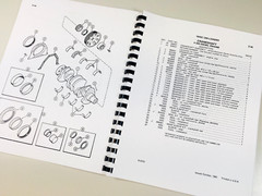 Case 1845C Uni Loader Parts Manual Catalog Skid Steer Assembly Exploded Views