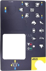 2 Pack Platform Control Panel Decal 82417 fr Genie GS-2668 RT GS-3268 RT GS-3384