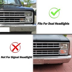 Pair Clear Lens Park/Signal Lights Compatible with 1983-1988 Chevy Blazer GMC…