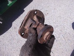 Case VAC tractor engine motor main water pump drive bracket fan mount