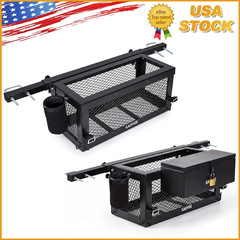 2 Pack Heavy Duty Tractor Tool Box Universal Basket for Tractor &Zero Turn Mower