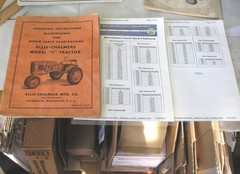Vintage Allis Chalmers Model C Tractor OPERATING Instructions & Repair Parts Man