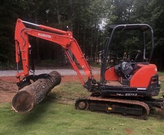BLACK KUBOTA HYDRAULIC MINI EXCAVATOR THUMB KX033 KX040 PIN ON
