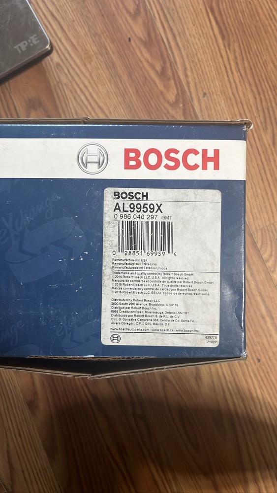 Bosch AL9959X Alternator 0986040297 Remanufactured 12V