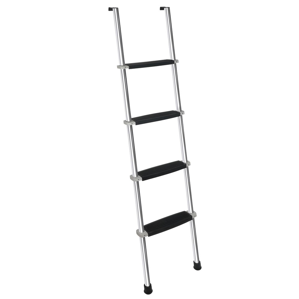 62″ RV Bunk Ladder – 4 Wide Steps, Aluminum with Anti-Slip Rubber Feet
