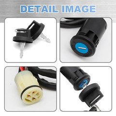 Ignition Switch W/Keys Replacement for Honda ATV TRX350 TRX420 TRX450 Rancher 35