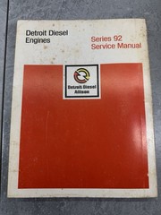Detroit Diesel Engines Series 92 Service Manual; ALLISON 1975 Book and Diagrams