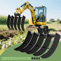 Rake Attachment For Mini Excavator One Ton To 1.5Ton Digger In Stock USA
