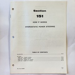 JI Case How It Works Hydrostatic Power Steering 1974 Vintage Original OEM