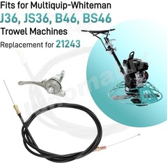 For J36, JS36, B46 BS46 Trowel Machines Throttle Cable Kit #21243 Replacement US