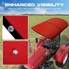 Tuff Top Style Tractor Canopy Red 48×52 For 2×2 2×3 ROPS Sun Shield Kit