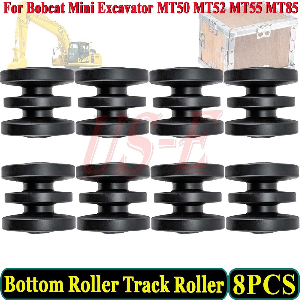 8PCS Bottom Track Roller For Bobcat Mini Track Loaders MT50 MT52 MT55 MT85