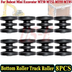 8PCS Bottom Track Roller For Bobcat Mini Track Loaders MT50 MT52 MT55 MT85