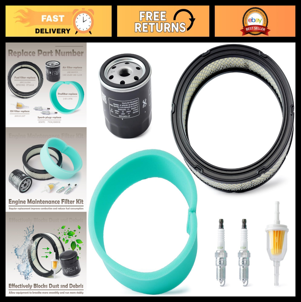 Engine Maintenance Filter Kit for John Deere Tractors & Onan Engines – 16-20 HP