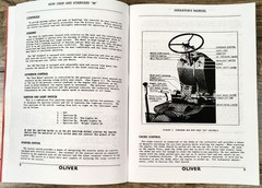 Oliver 88 Tractor Owners Operators Manual Standard & Row Crop Adjustments