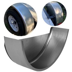 HECASA Steel Trailer Fender Round Single Axle 32x9x15″