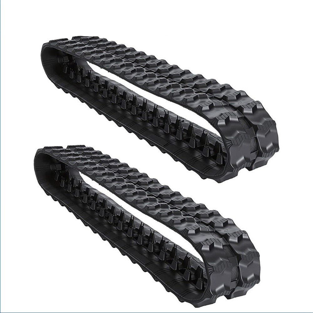 2 Pack 180x60x35 Tear-Resistant Rubber Tracks for Mini Excavator Replacement