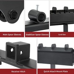 Skid Steer Pallet Fork Frame W/ Receiver Hitch & Spear Sleeves for Bobcat 3000lb