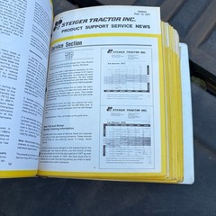 Vintage 1970s Steiger Tractor Product Support Service News & Bulletins Binder