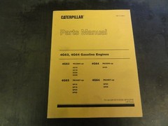 Caterpillar CAT 4G63 4G64 Gasoline Engines Fork lift Parts Manual