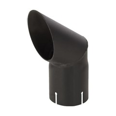 Exhaust Stack Pipe Replacement for UNIVERSAL- 2-3/4″ x 8,46″ Curved Black