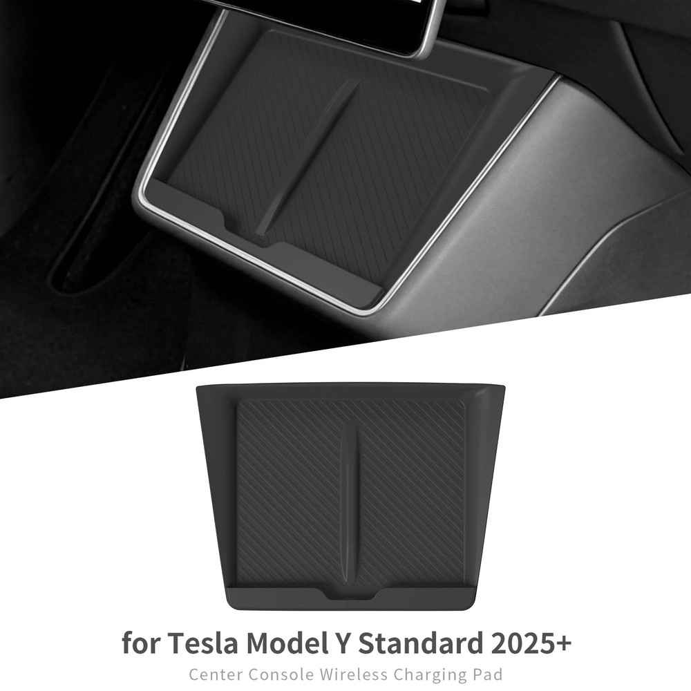 for Tesla Model Y Standard 2026 2025 Center Console Wireless Charging Anti-Slip