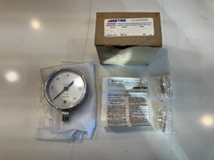 Ametek 3″ Vacuum Gauge Chrome Steel Case 1/4″ ANPT LM 0-30 in Hg US Gauge V508