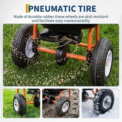 70 LBS Lawn Broadcast Spreader Walk Behind Push 0-10ft Spreading Width Capacity