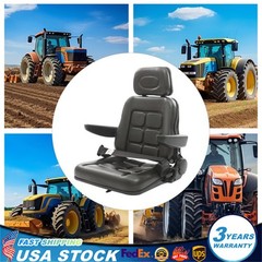 35°-180° Adjustable Tractor Seat Universal Forklifts Chair PVC Harvester Seating