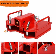 2” Forklift Trailer Hitch Receiver Tow Hitch Attachments for Dual Pallet Fork