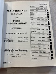 1941-1948 Ford Car Service Repair Manual Factory Models 2GA73C & 21A73C