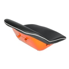 Seat Vinyl Black with Orange fits Kubota L2550 L2650 L3600 L4200 34200-18400