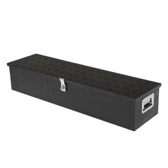 50″Aluminum Five Pattern Toolbox Single Lock Black
