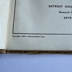 GM Maintenance and Parks Book Model 2003 Series 71 Diesel Engine Parts Catalog