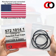 572.1014.1, 57210141 Gasket Seal O-Rings for Peterbilt Diesel Fuel Caps (3 Pack)